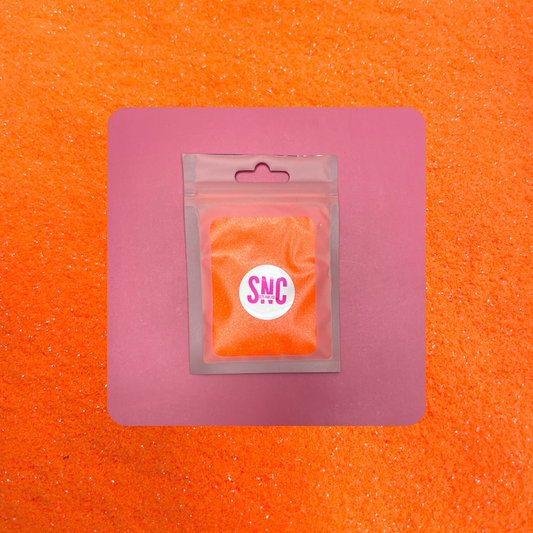 Fine Neon Orange Glitter