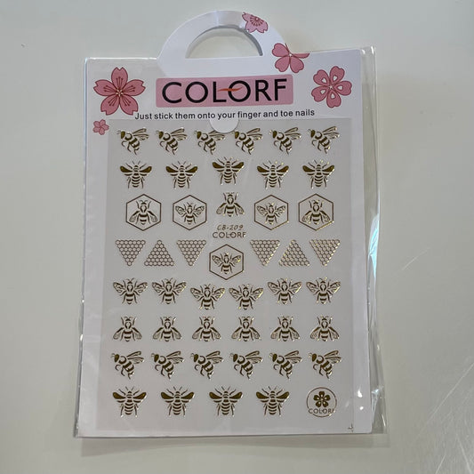 Gold Bee Decal