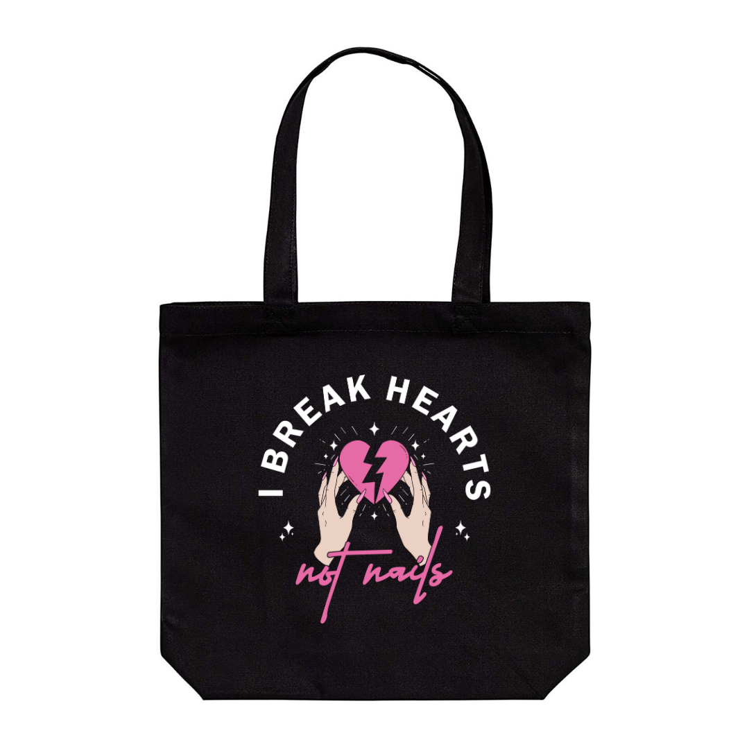 'I Break Hearts Not Nails' Tote Bag